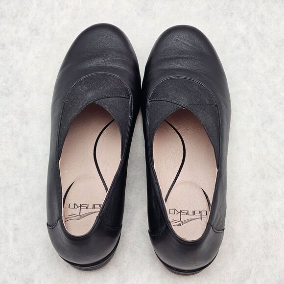 Dansko Women’s Ann Leather Slip On Flat Black Size 36 EU/ 6-6.5 US Career Casual - Picture 11 of 13
